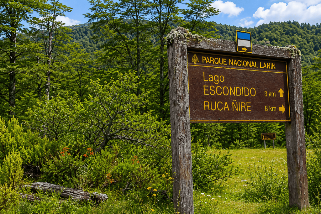 Sendero a Lago Escondido en el Parque Nacional Lanín. Trekking en San Martín de los Andes