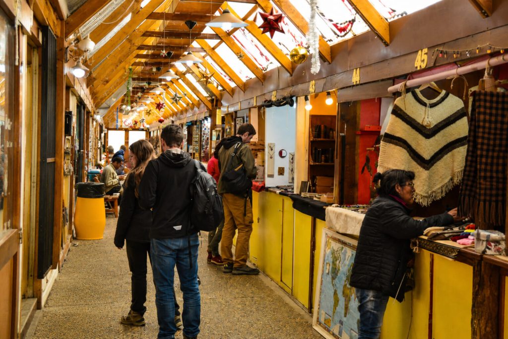 Interior del Paseo de los Artesanos de Ushuaia