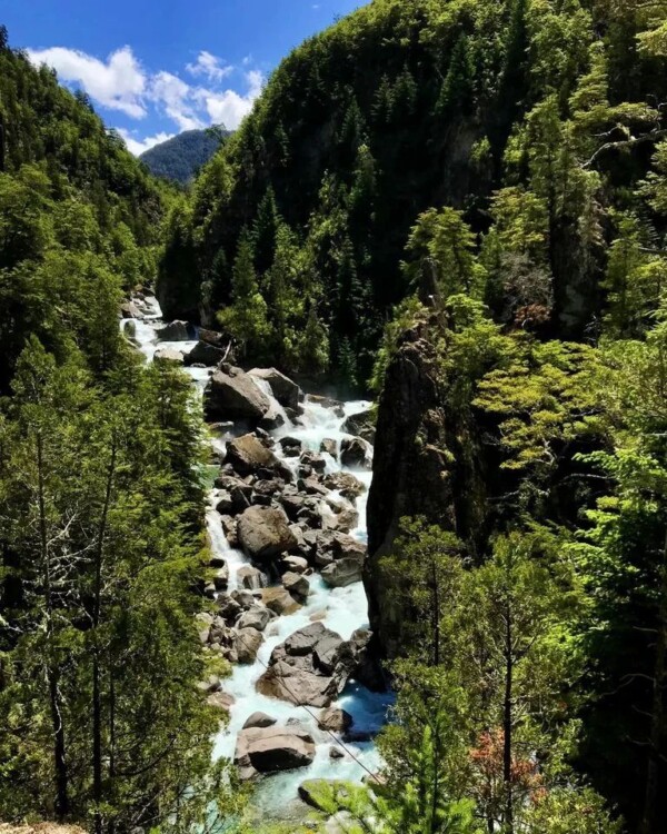 🌏 Mirador del Río Blanco, Lago Puelo 📍 Haciendo una pequeña caminata de tan solo 30 minutos vas a llegar al impresionante mirador que ofrece vistas panorámicas de los saltos del Rio Blanco/Motoco 😊🌿🌳
.
Ph: lagopueloturismorioblanco riomotoco lagopuelo lagopueloturismo comarcaandina corredordelosandes patagoniaandina surargentino patagoniaargentina